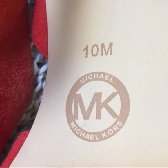 Michael Kors Becky suede slingback sandal Sangria - Picture 8 of 8